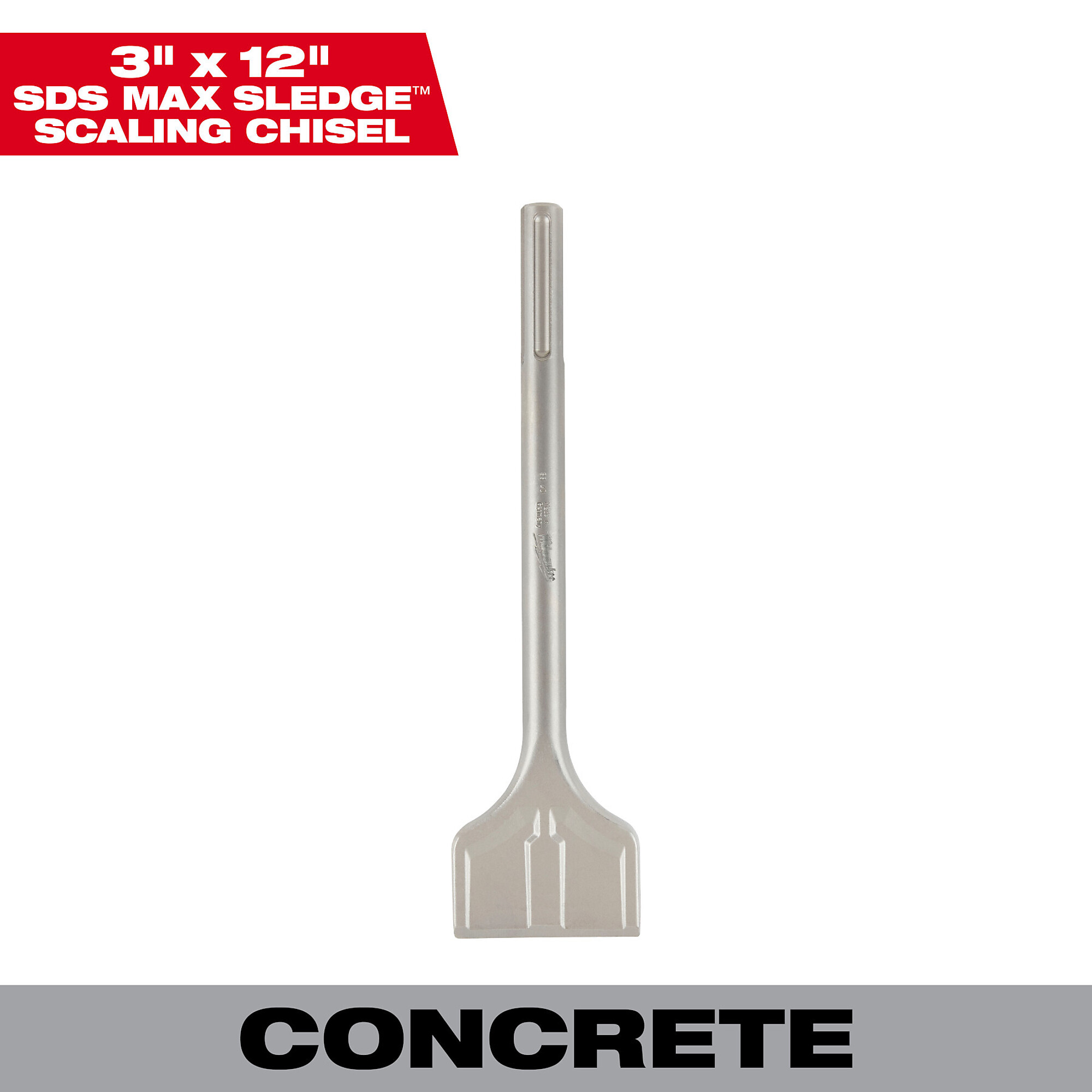 Milwaukee SDS-Max Sledge Scaling Chisel, 3in., Model# 48-62-4087